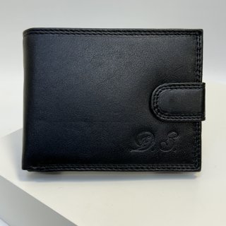 Již vyhotovený monogram | D.S. | na kožené peněžence | OUTLET TvujOriginal.cz